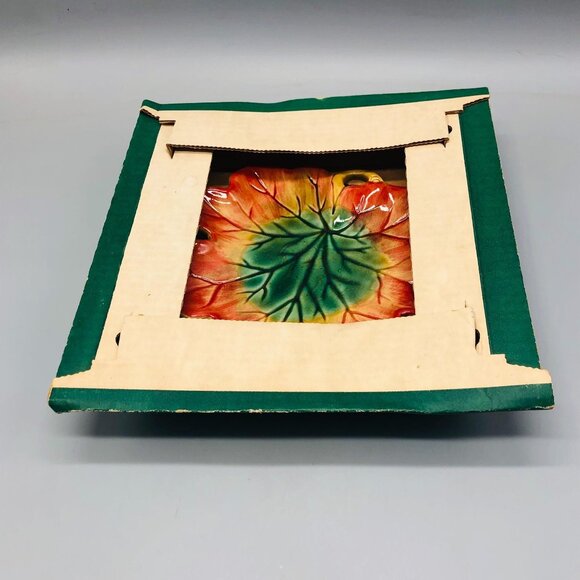 Chris Madden for Home collection leaf plate ceramic 8.25" x 8.5" new - Picture 2 of 9